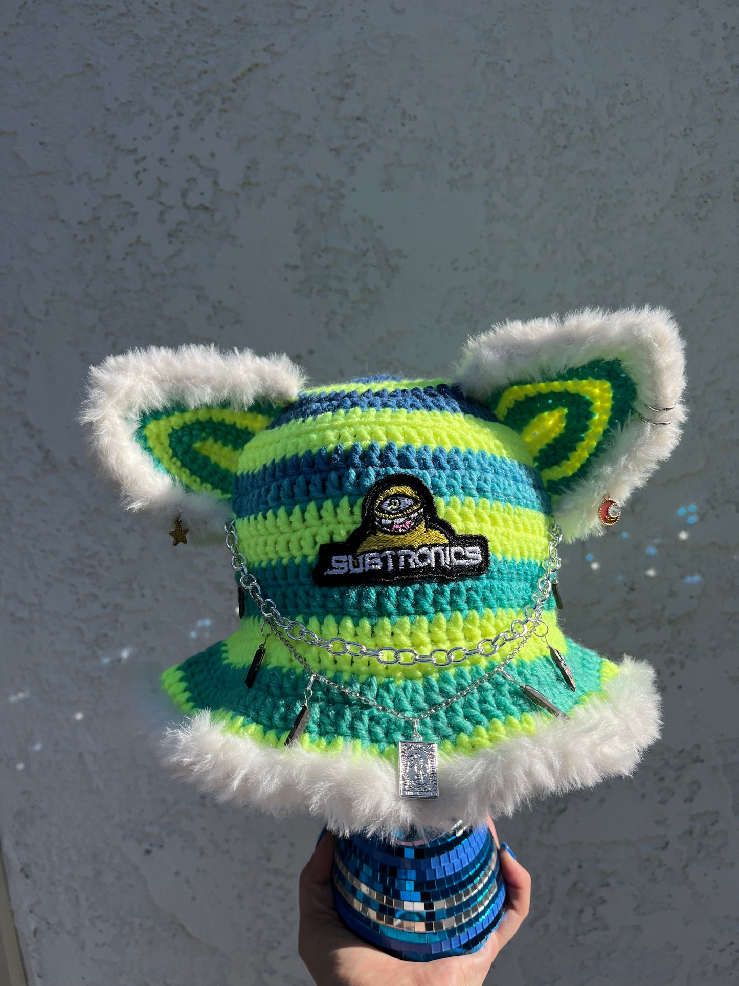 Neon Orbit Subtronics Bucket Hat