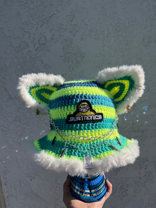 Neon Orbit Subtronics Bucket Hat